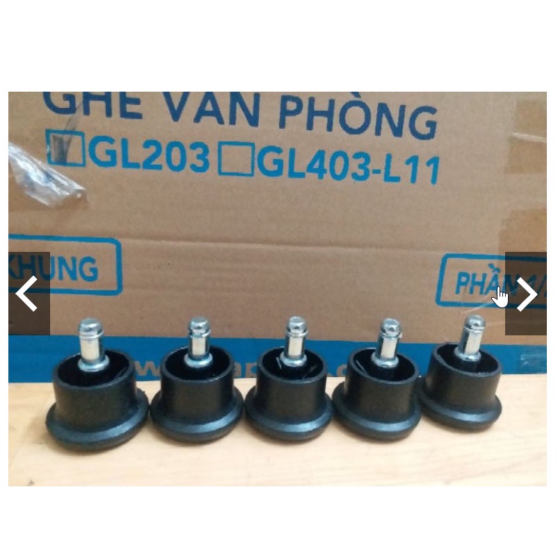 Nút chân cố định thay thế bánh xe ghế xoay Hòa Phát