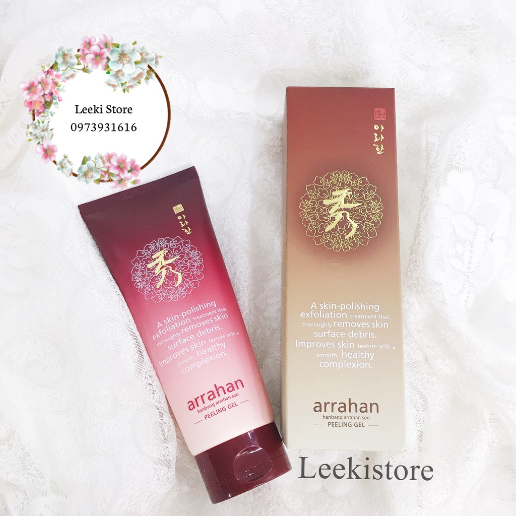 Gel Tẩy Da Chết Hoa Quả  Arrahan Whitening Peeling Gel