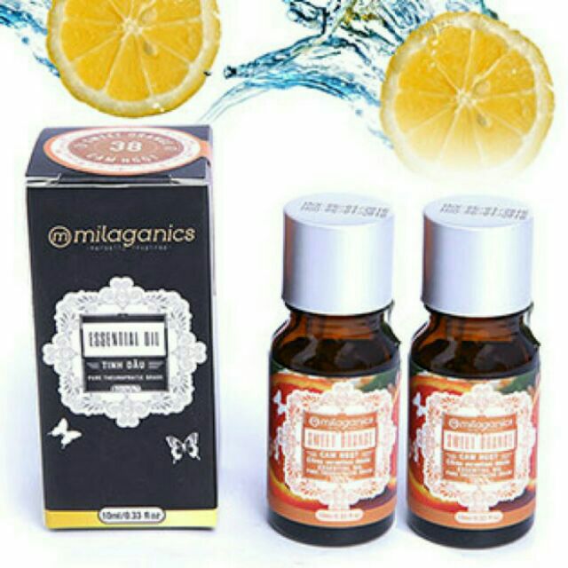 Combo 2 Tinh Dầu Cam Ngọt Brazil Milaganics 10ml