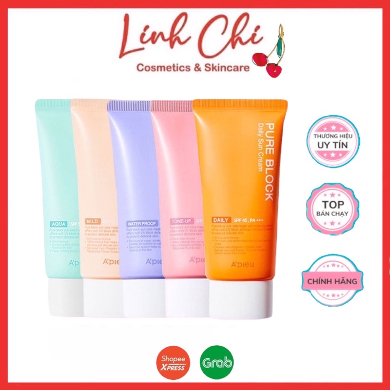 Kem Chống Nắng A'pieu Pure Block Tone-Up Sun Base Spf50+ 50ml