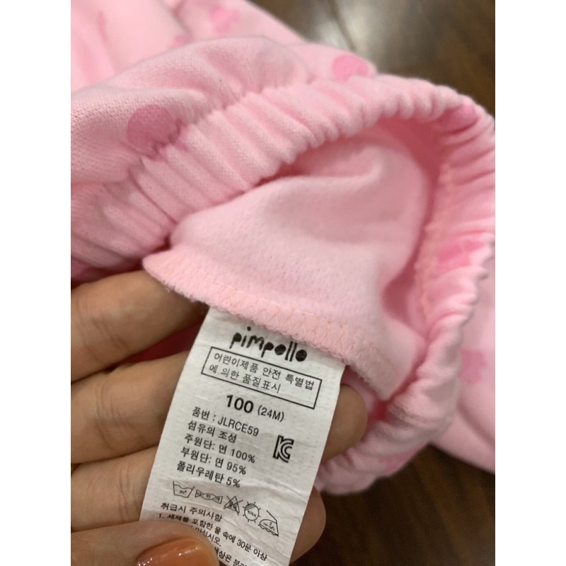 Bộ nỉ chần lông 🚨XUẤT DƯ🚨dáng thể thao cho bé gái size từ 90-110cm, ấm áp nhưng thoát mồ hôi tốt