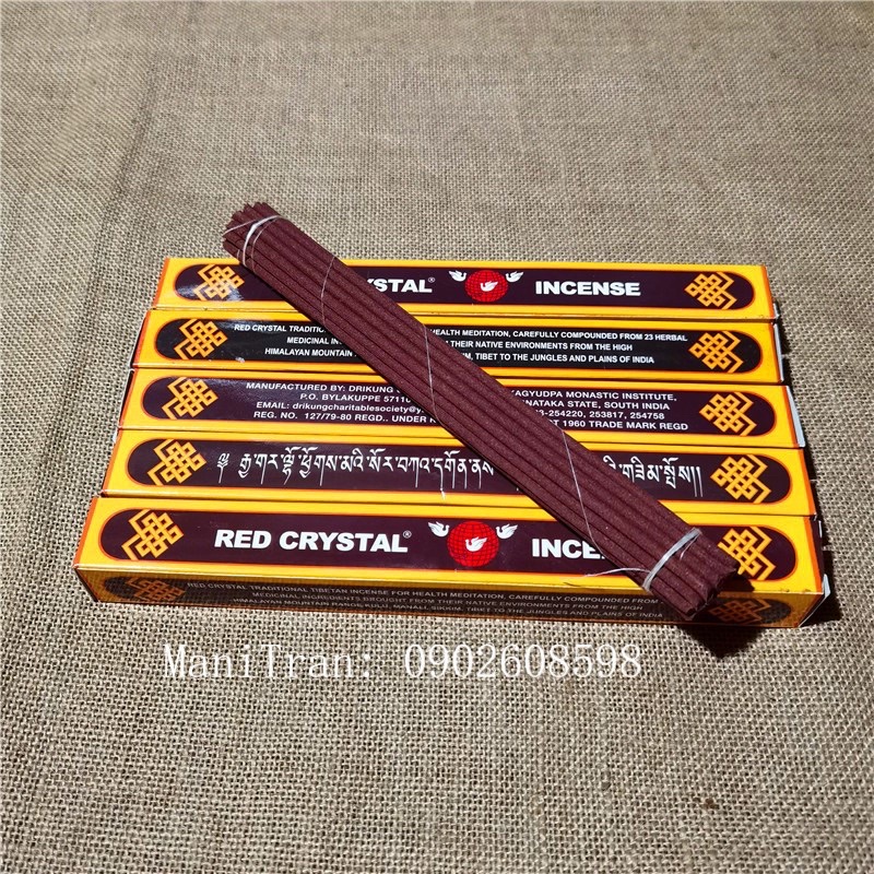 Nhang Tây Tạng Red Crystal, hương thượng hạng, nhập khẩu Nepal