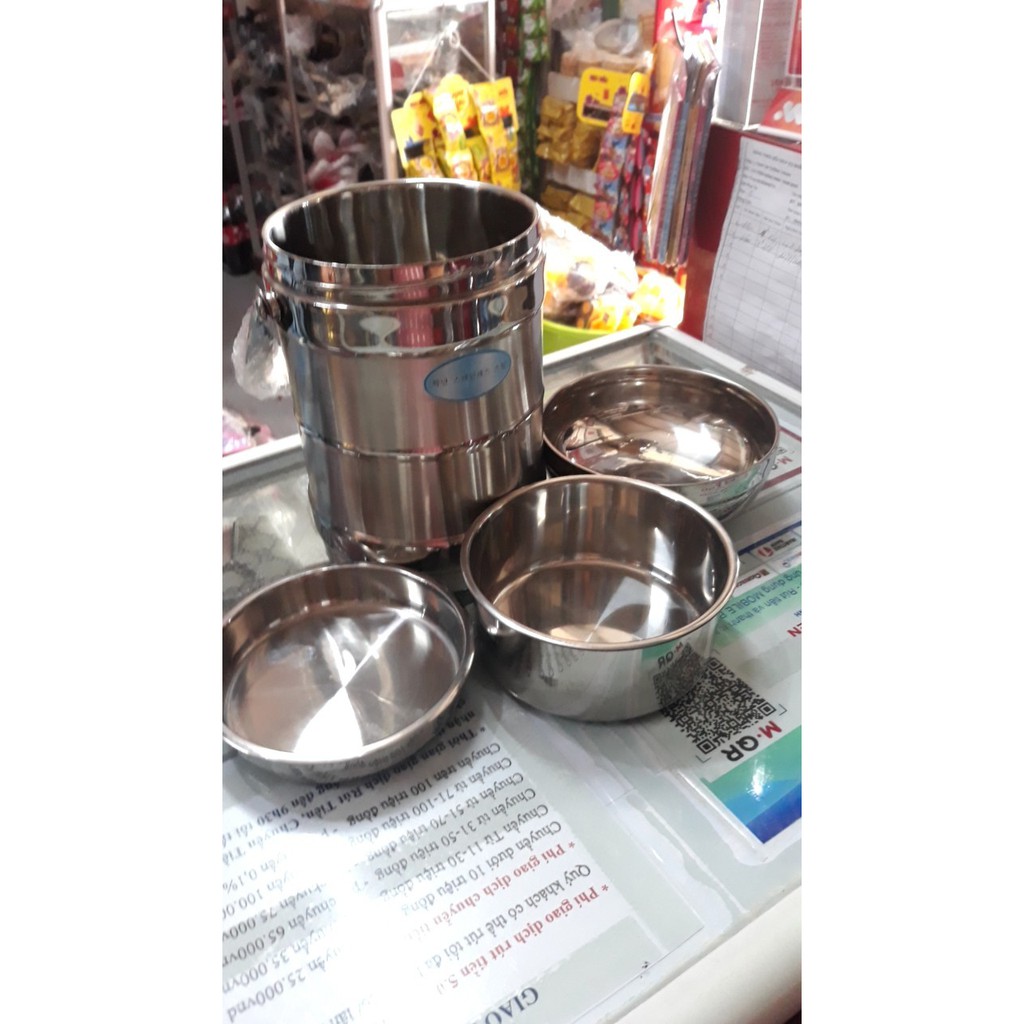 [GIẢM GIÁ] CẶP LỒNG INOX GIỮ NHIỆT HÀN QUỐC