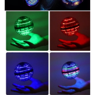 Quả Cầu Ma Thuật Phát Sáng Lơ Lửng Có Đèn Nhấp Nháy Nhiều Màu Sắc, Bóng Bay UFO Cho Bé