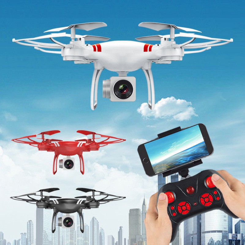 Flycam mini KY101 - Máy bay kết nối Wifi,chụp ảnh selfie, Bản mới 2021 + tặng tay cầm điều khển tưf xa.