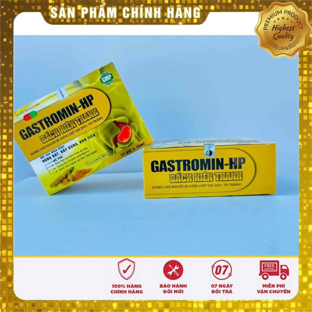 FREESHIP⚡GASTROMIN-HP⚡giảm đau-viêm loét dạ dày⚡trung hoà acid dạ dày