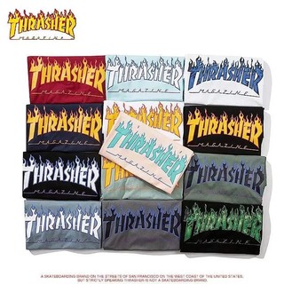 Áo thun unisex chữ lửa THRASHER