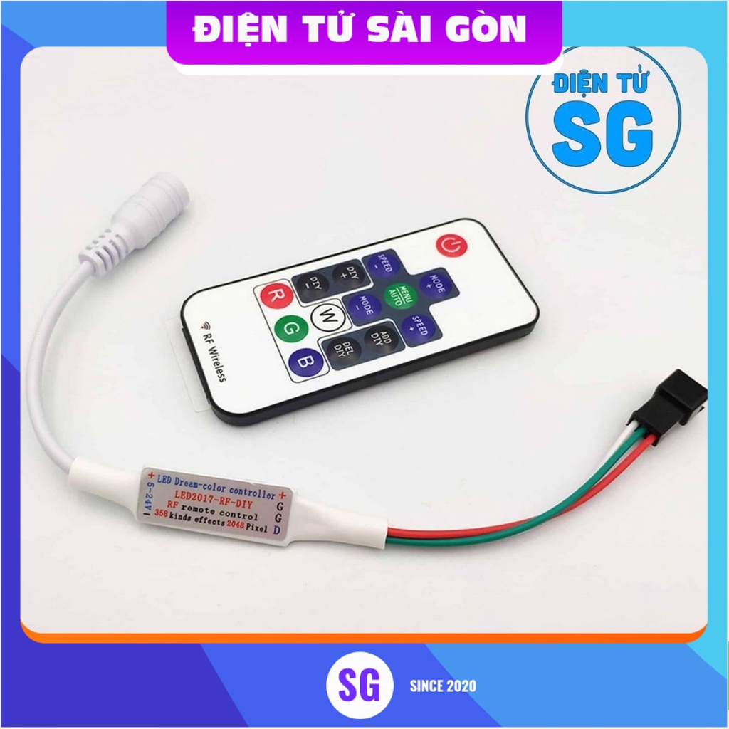 Bộ điều khiển 14 phím, 21 phím LED Mini Dream Color706918 cho WS2812 WS2812B WS2811 Dải sáng DC5-24V