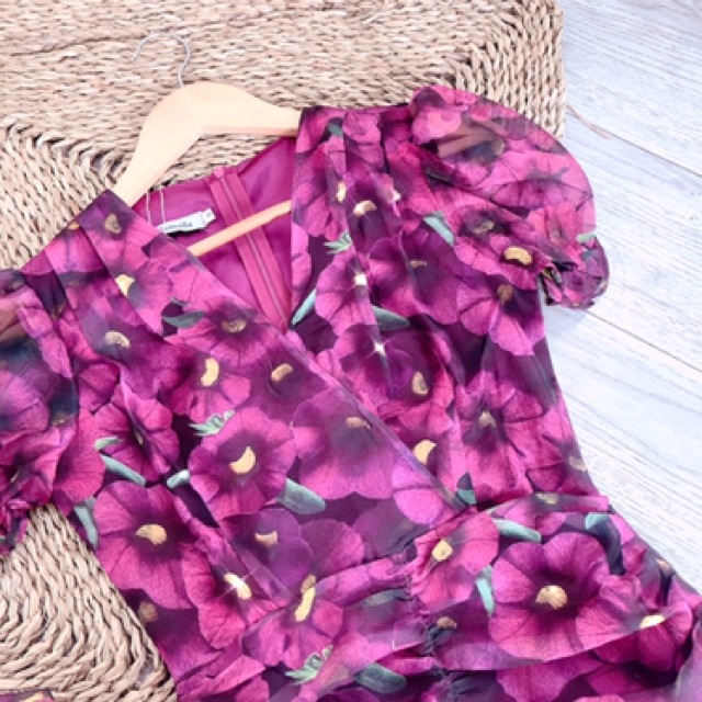 Váy hoa nhún thân chất voan hoa ❤[[VAY HOA NHI