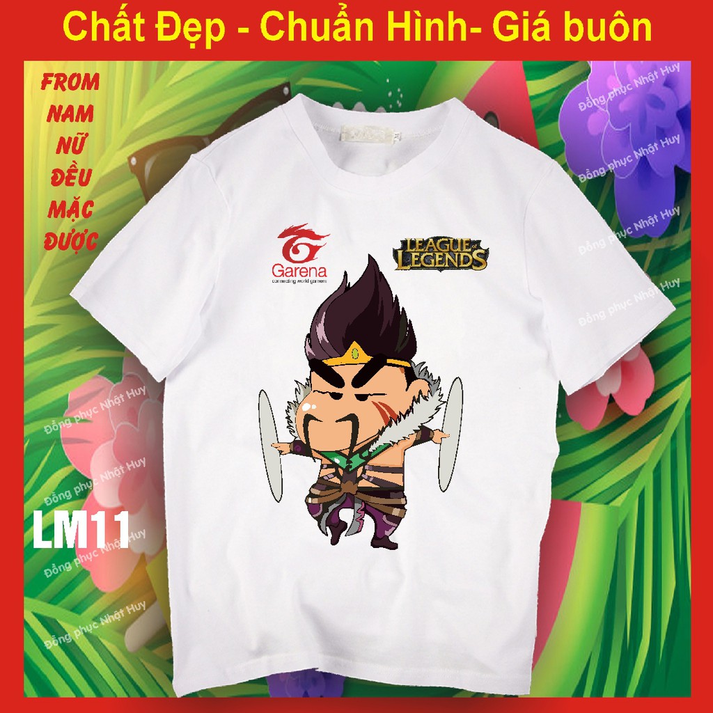 áo thun game Liên minh huyền thoại lol LM8, chất đẹp, bao đổi trả,phông, yasuo, teamo,leesin, tôn ngộ không