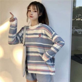 Áo sweater form unisex sọc cực đẹp