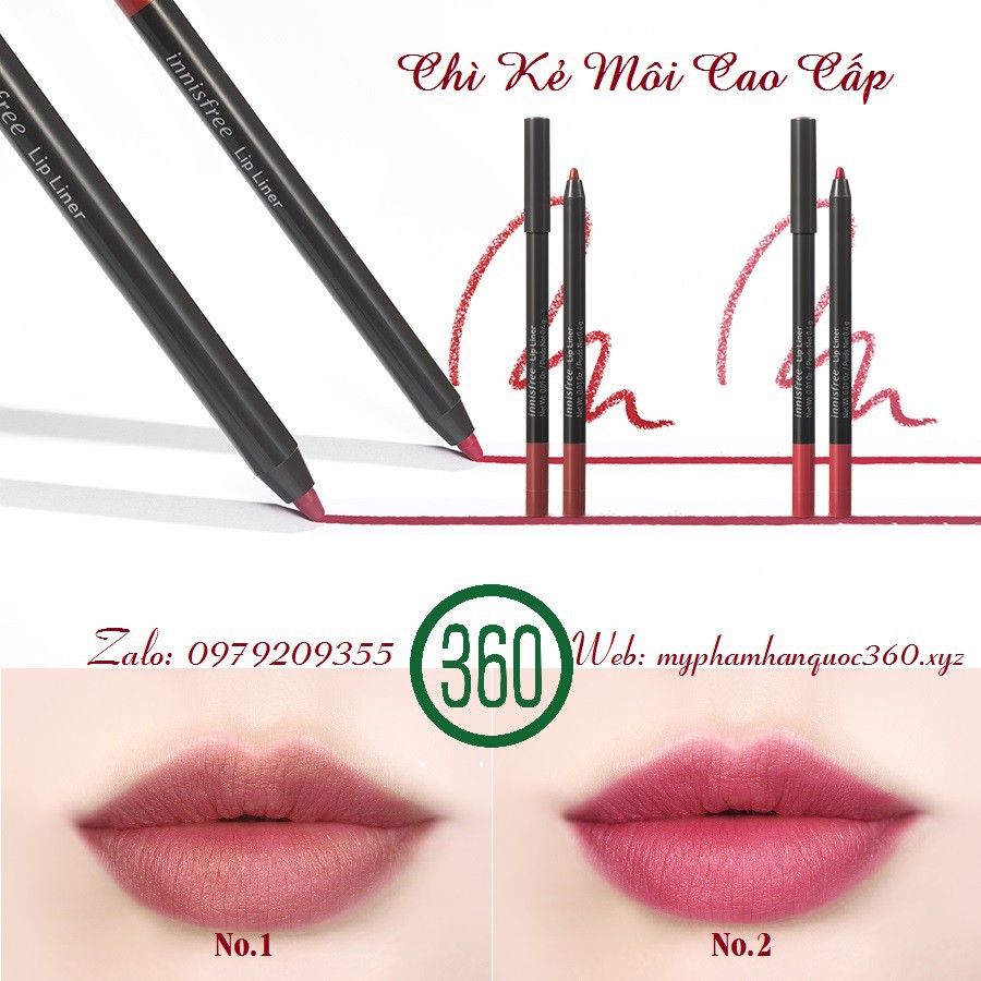 Chì Kẻ Môi Innisfree Lip Liner 0.4g