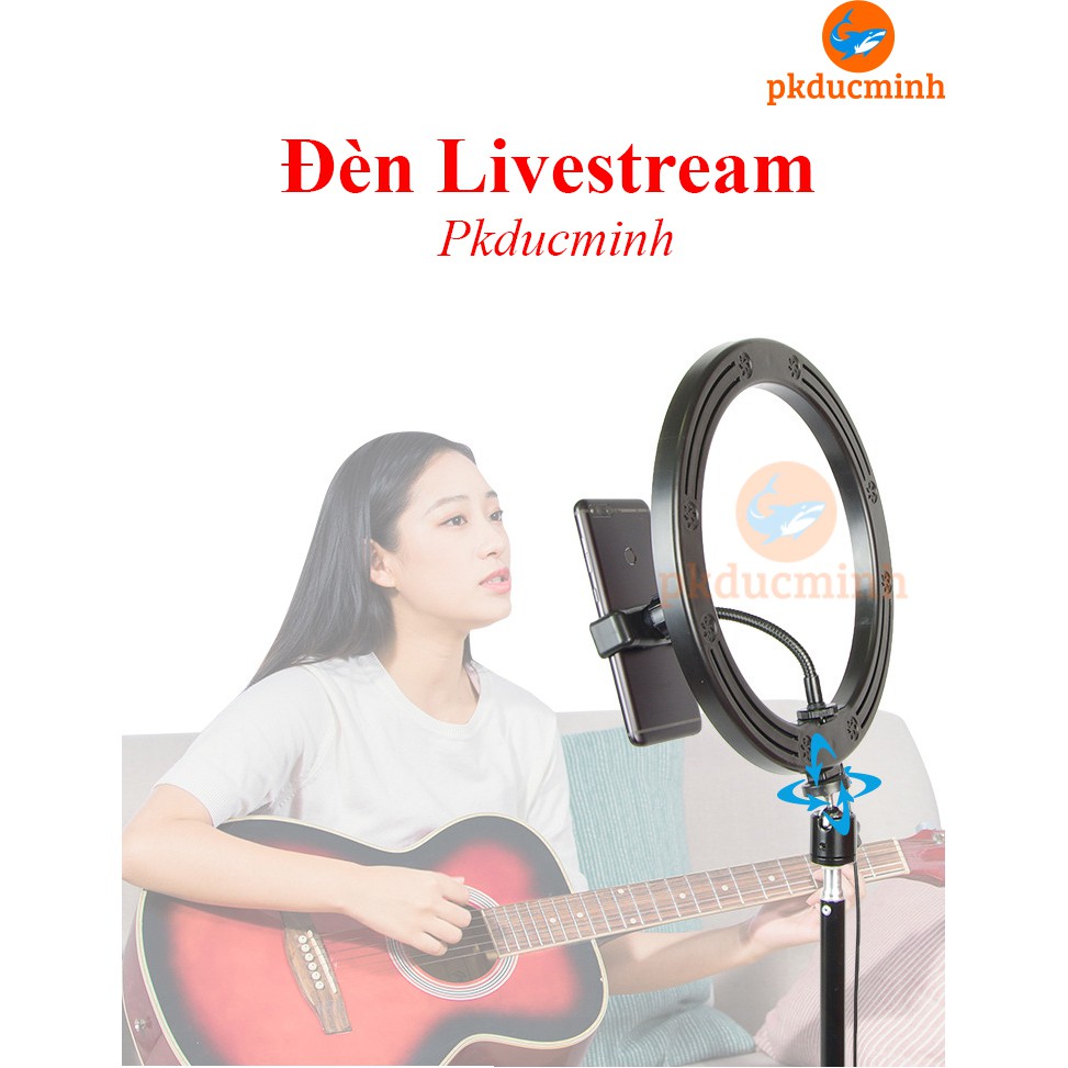 [Có sẵn] Đèn livestream size 26 30 kèm chân 2m, có nhiều chế độ sáng | BigBuy360 - bigbuy360.vn