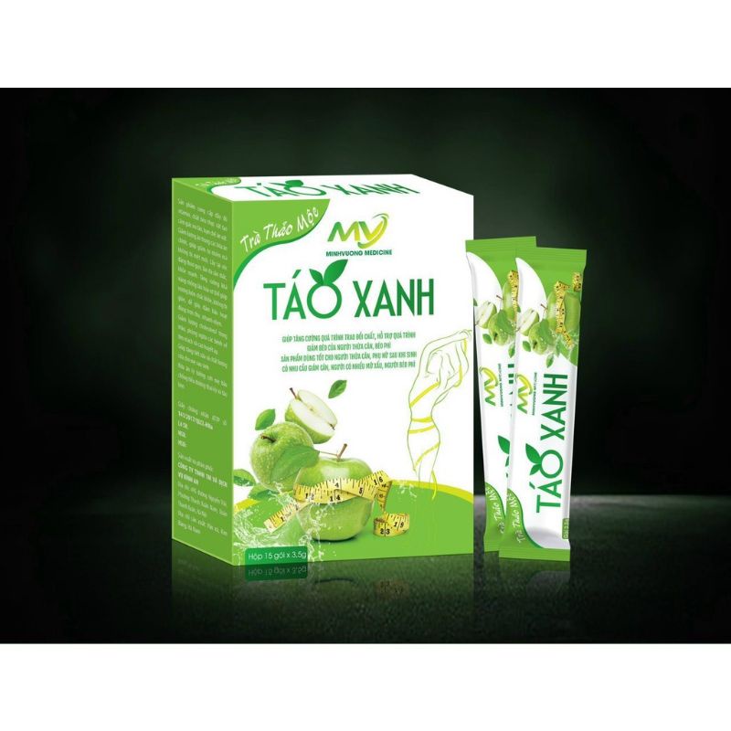Trà giảm cân Táo Xanh thảo mộc - Hộp 15 gói