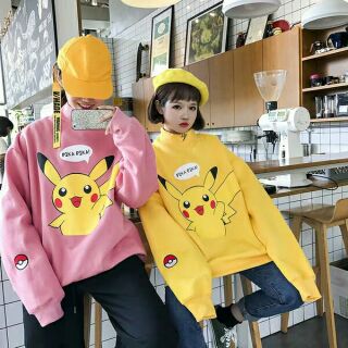Áo nỉ dày pikachu unisex