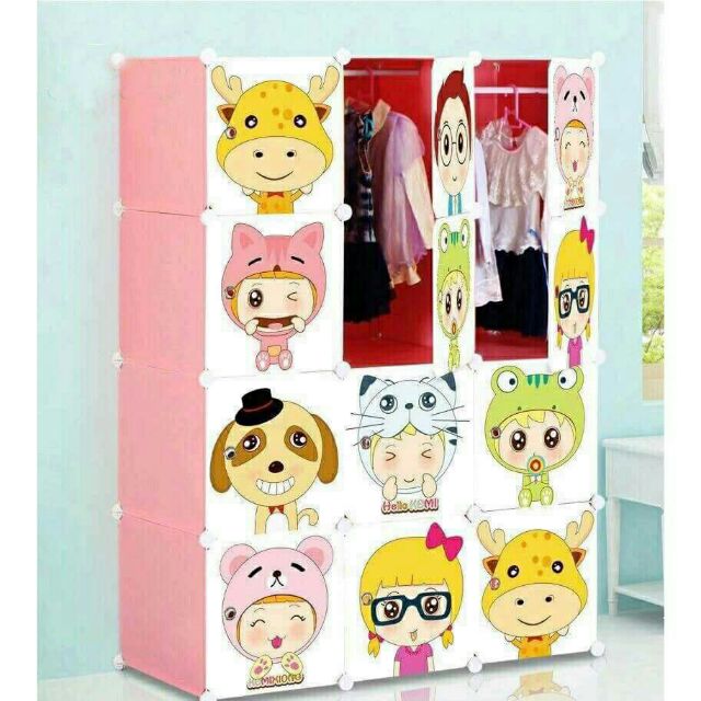 Tủ nhựa ghép tiện ích  12 ngăn size lớn