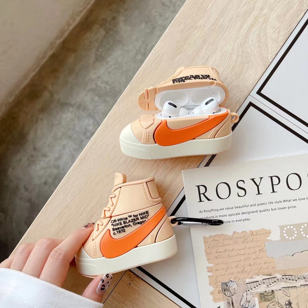 Off-white Vỏ Bảo Vệ Hộp Sạc Tai Nghe Airpods 1 / 2 / Pro Họa Tiết Logo Nike Ốp | BigBuy360 - bigbuy360.vn