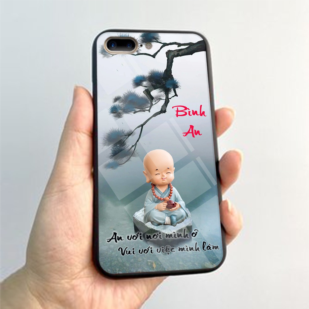 ỐP lưng kính 3D IPHONE 7 PLUS-8PLUS, ỐP điện thoại in hình phật tâm an shop.viet9