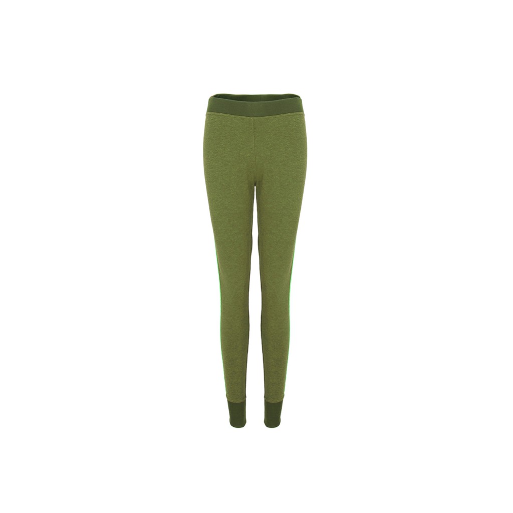 Quần Legging nữ Yvette LIBBY N'guyen Paris, YVETTE COOL WB1, Màu xanh rêu, Cotton Melange hữu cơ
