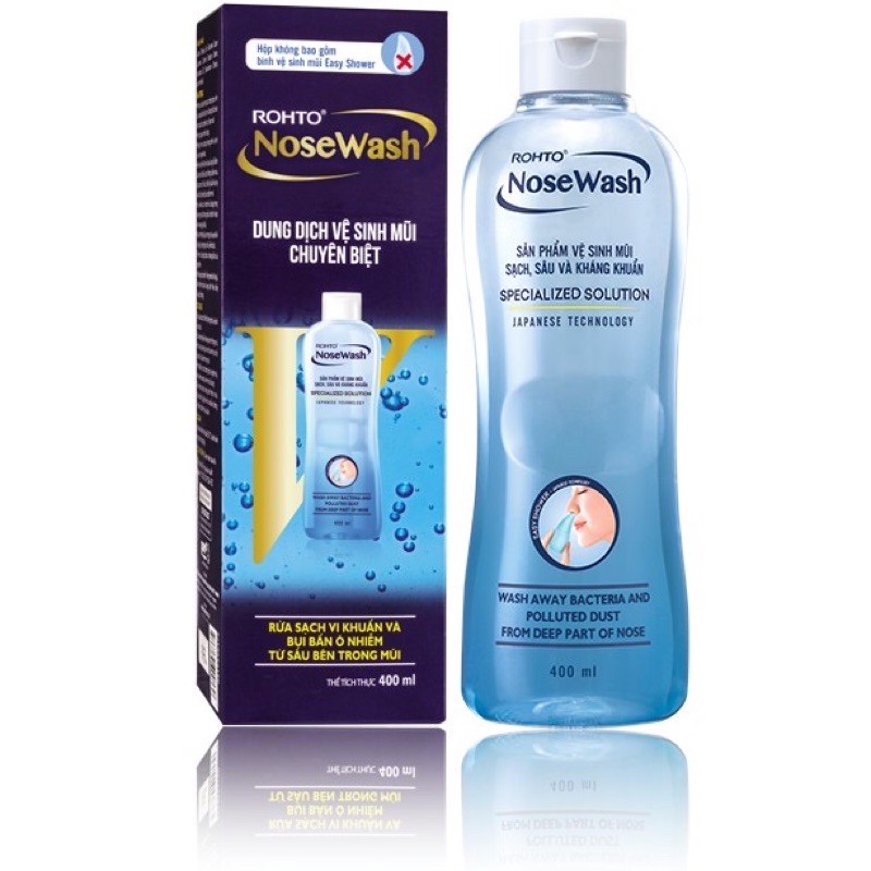 Bộ sản phẩm vệ sinh mũi Rohto nosewash (Rohto nose wash)