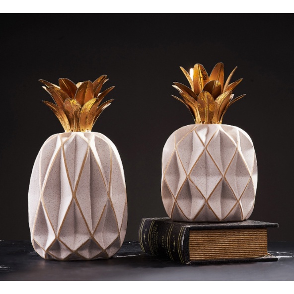 Tượng trái thơm giả trang trí nhà cửa phong cách Bắc Âu sang trọng-mang ý nghĩa may mắn cho gia chủ-trưng bày quà tặng