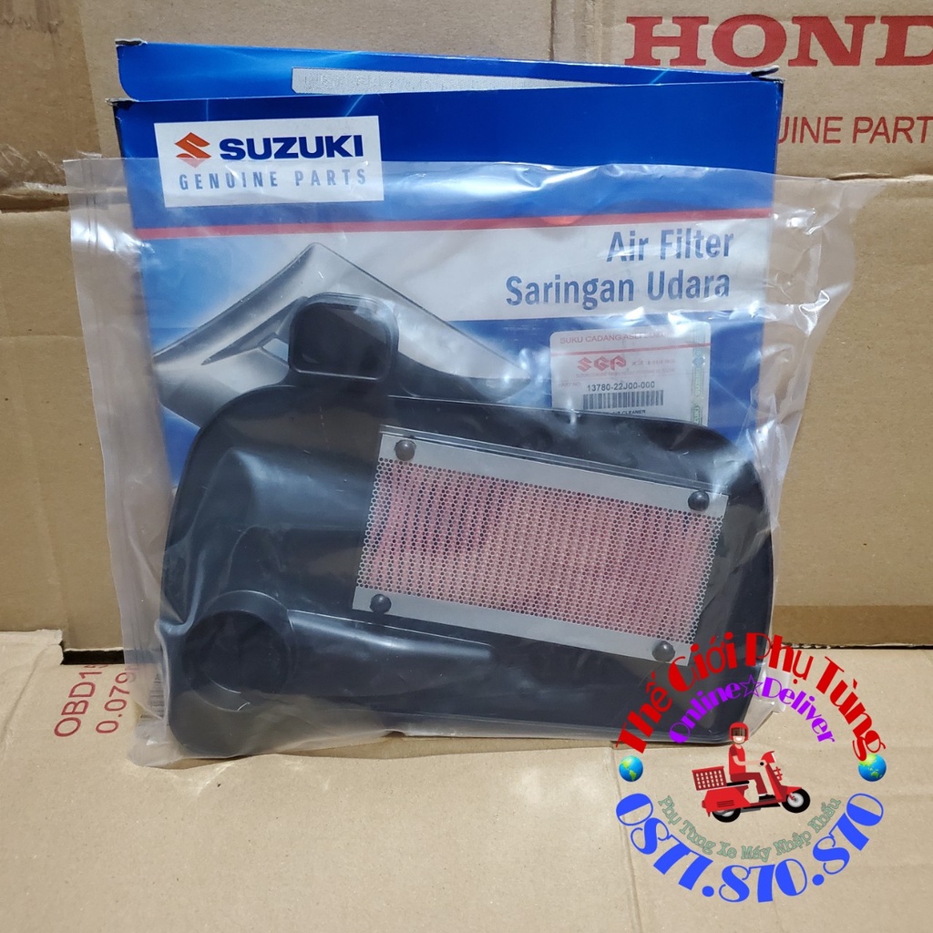 LỌC GIÓ VIVA FI 115CC ZIN MỚI CHÍNH HÃNG SUZIKI INDONESIA NHẬP KHẨU