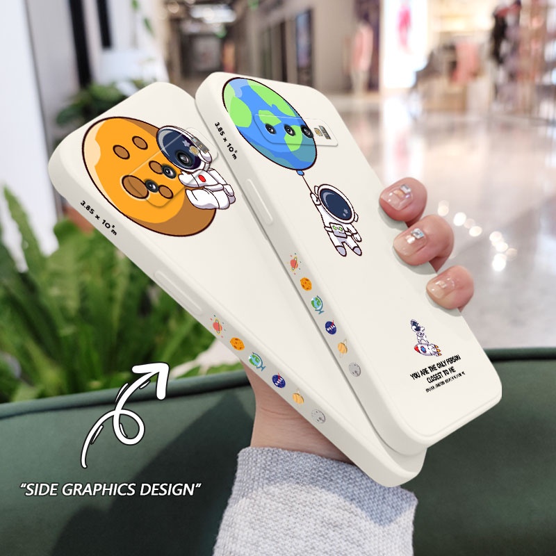 Ốp Điện Thoại Mềm Hình Phi Hành Gia Cho Samsung Galaxy S10 S10E Plus S9 Plus