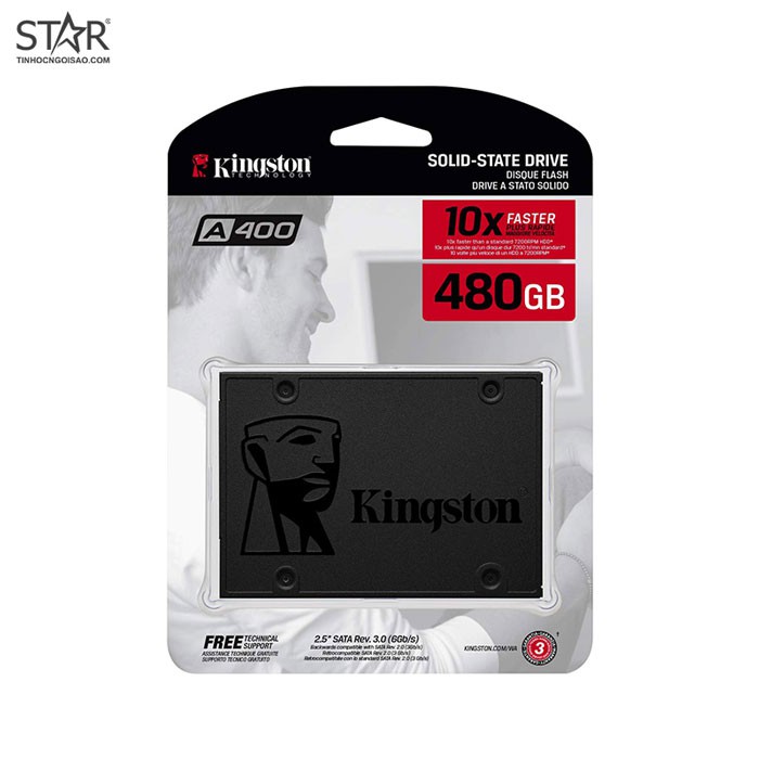 Ổ cứng SSD 120G, 240G, 480G, Kingston A400 Sata III 6Gb/s TLC