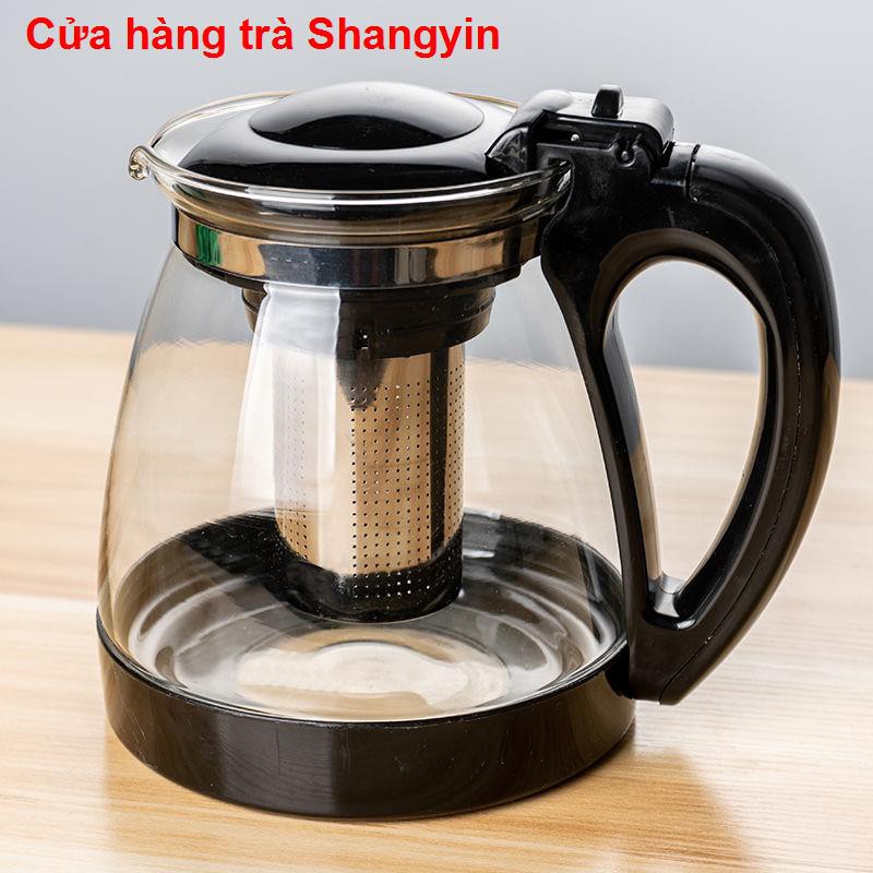 nhà cửa đời sốngẤm trà 1000 / 2000ML thủy tinh chịu nhiệt, chống cháy nổ trà, bộ hoa, dung tích lớn , đun nước11