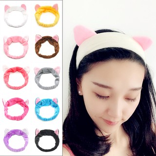 Phụ kiện tóc băng đô turban tai mèo Hàn Quốc dễ thương