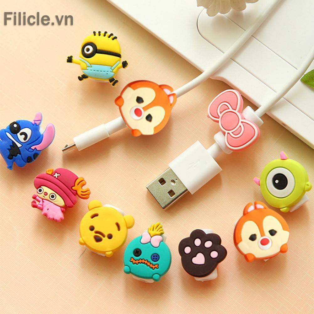 Phụ Kiện Bảo Vệ Dây Cáp Hình Hoạt Hình Đáng Yêu