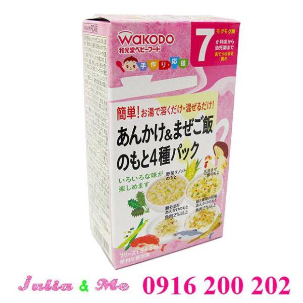 BỘT ĂN DẶM WAKODO 7 THÁNG 4 VỊ