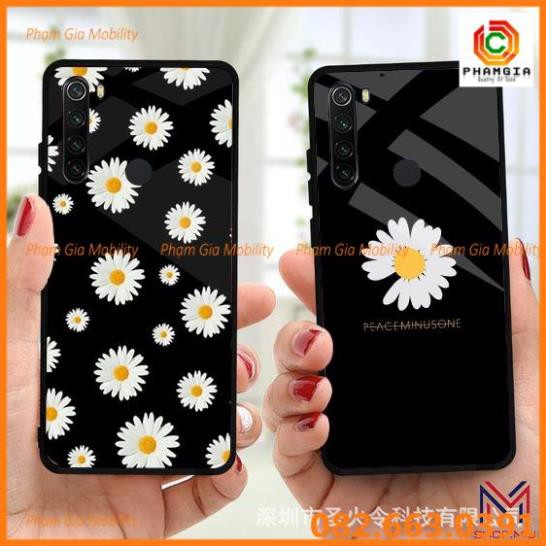 Ốp lưng cường lực cho các máy Realme C3 hình hoa cúc siêu đẹp