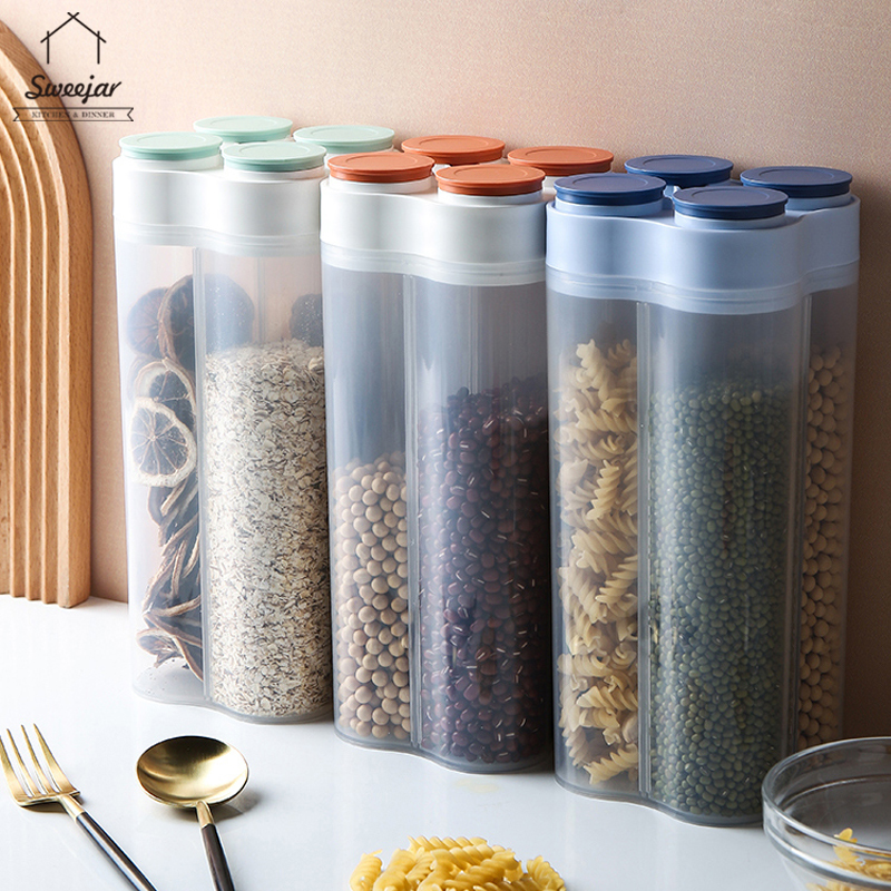 Hộp nhựa SWEEJAR đựng thực phẩm 4 ngăn sức chứa 2600ml tiện lợi