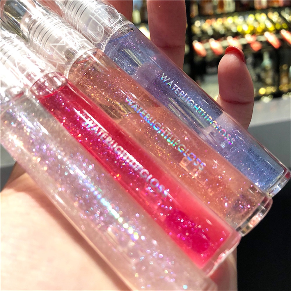 [Hàng mới về] Son bóng trong suốt dưỡng ẩm màu ánh ngọc trai lấp lánh đẹp mắt chất lượng cao