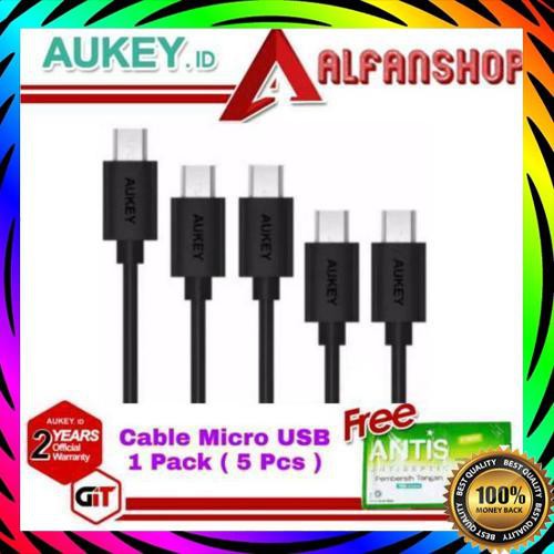 Set 5 Dây Cáp Sạc Micro Usb Màu Đen Aukey Cb D5