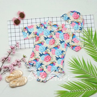 Đồ bơi bé gái + nón