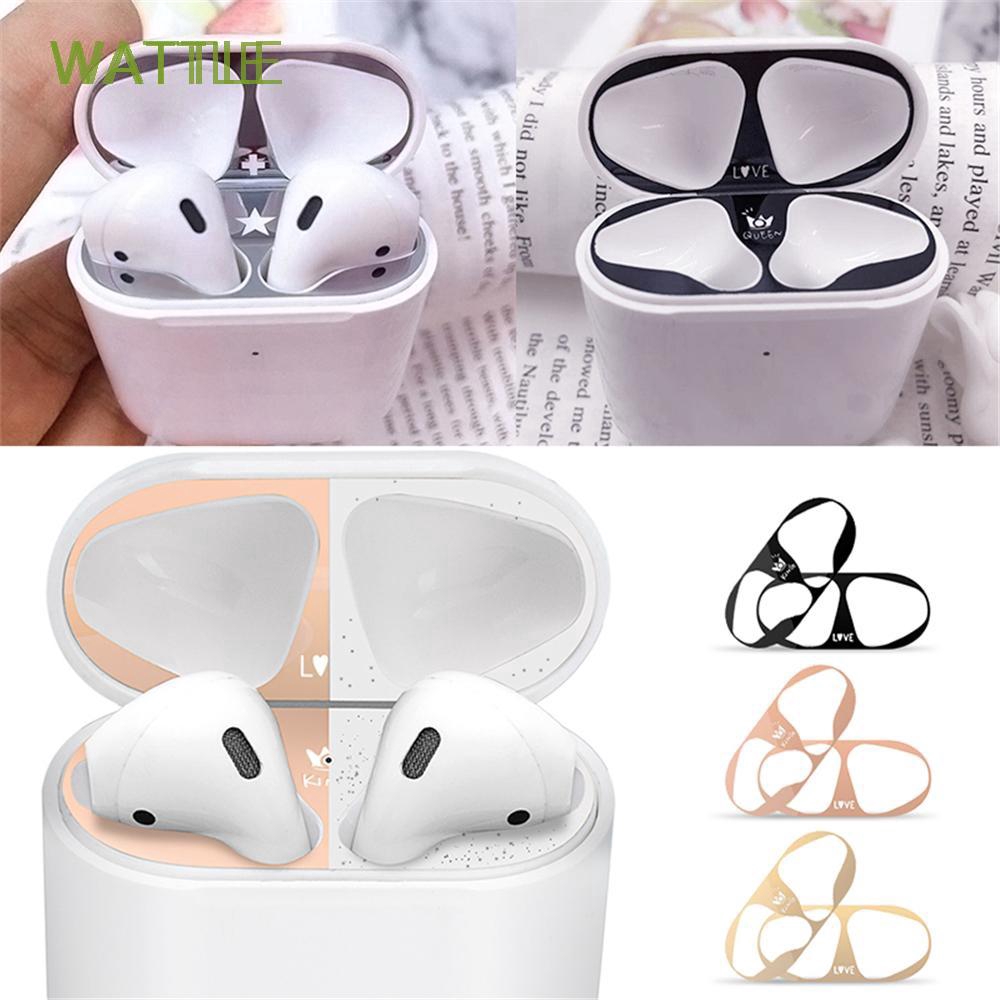Miếng sticker dán chống bụi bảo vệ hộp tai nghe Apple AirPods 1/2