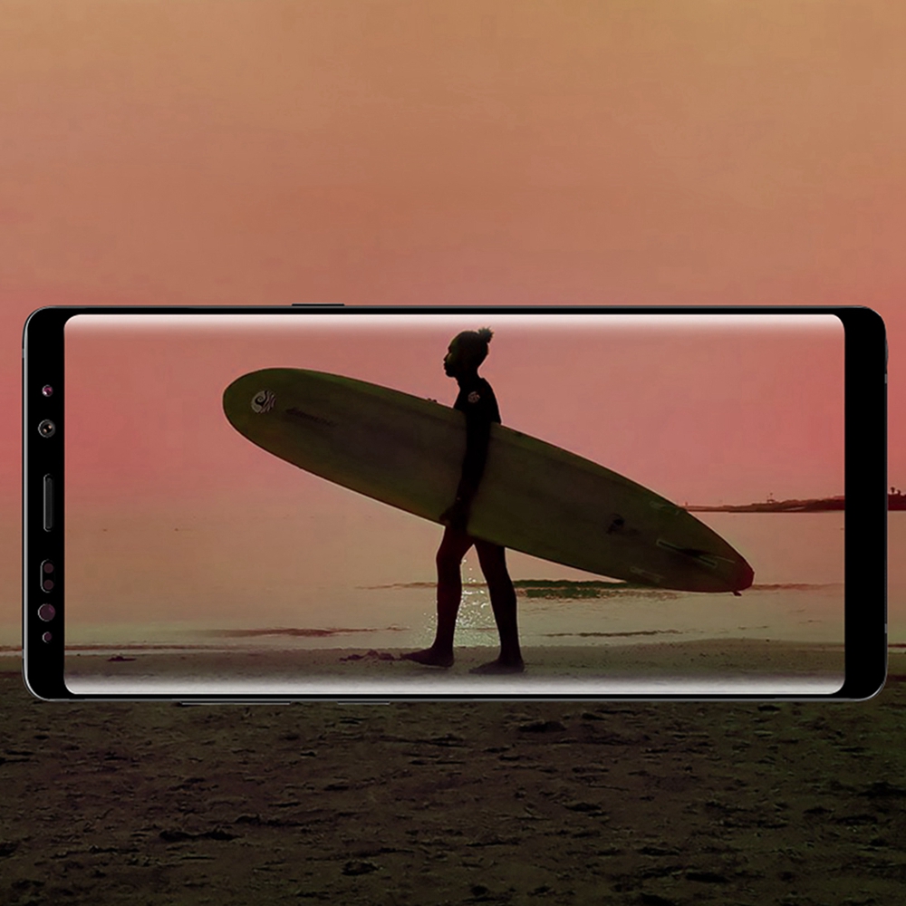 Kính cường lực cong 3D bảo vệ màn hình chống trầy xước cho Samsung Galaxy S8 Plus