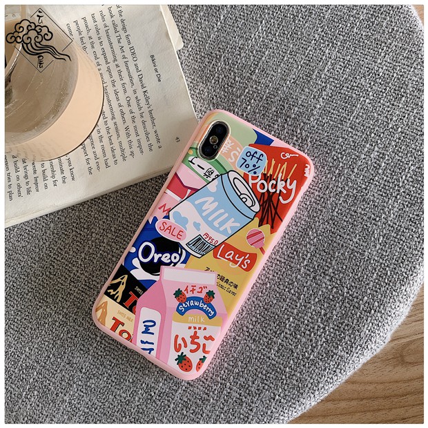 Ốp dẻo silicon Milk Tea dành cho iphone 6 6s plus 7 8 plus x xr xs max 11 pro max (a47)