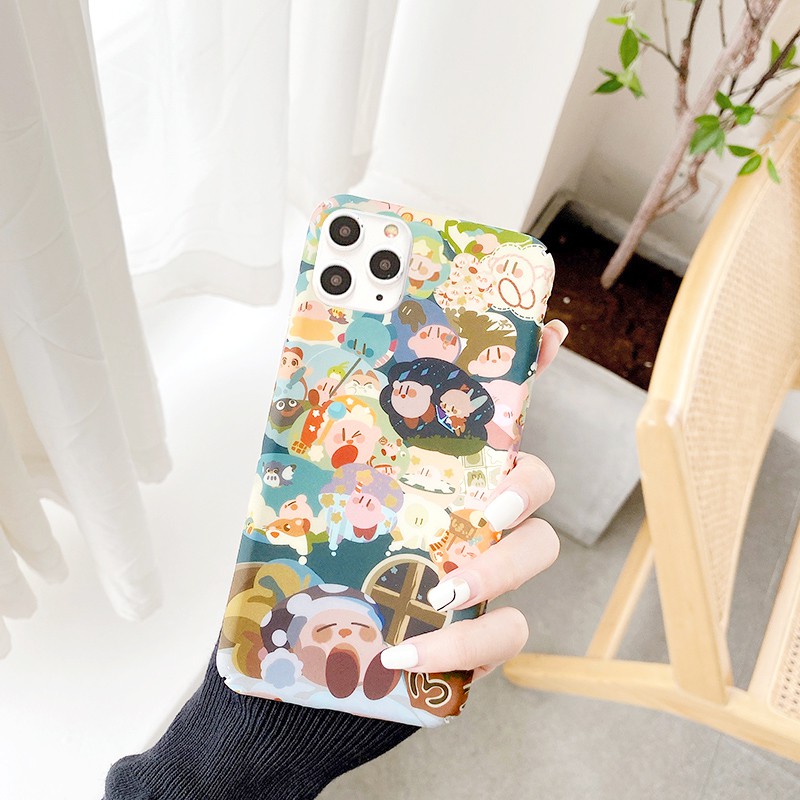 Ốp lưng iphone Kirby sơn dầu cứng 5/5s/6/6plus/6s/6splus/7/7plus/8/8plus/x/xr/xs/11/12/pro/max/plus/promax | BigBuy360 - bigbuy360.vn