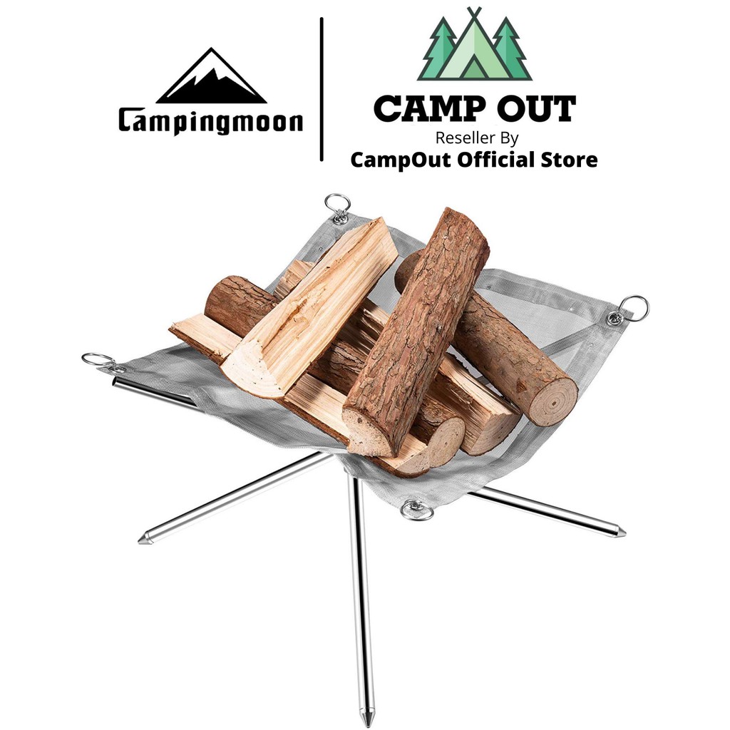 Campingmoon đồ cắm trại campoutvn giá đốt củi than cắm trại du lịch dã ngoại xếp A082