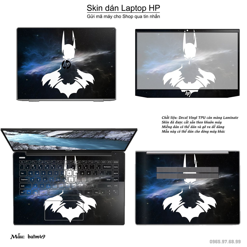 Skin dán Laptop HP in hình Người dơin _nhiều mẫu 2 (inbox mã máy cho Shop)