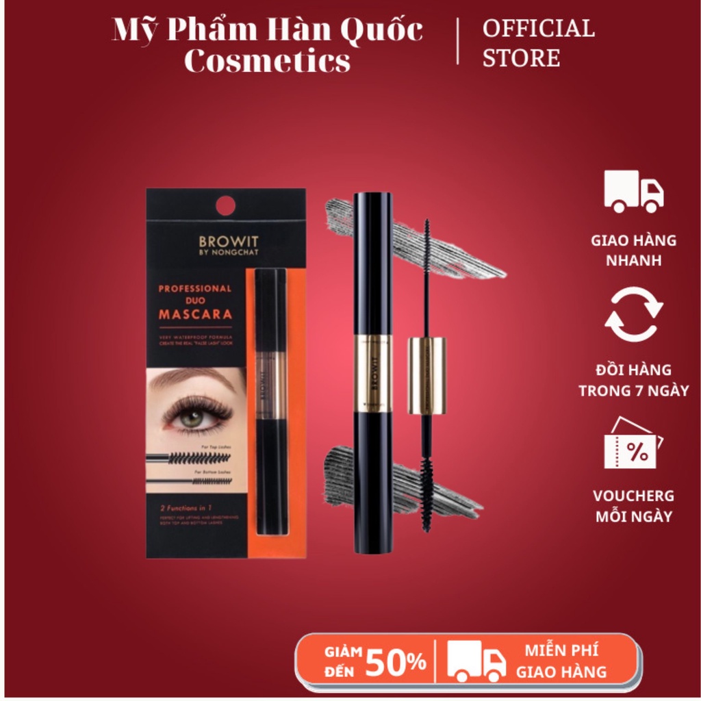 Chuốt mi hai đầu Browit By Nongchat Professional Duo Mascara