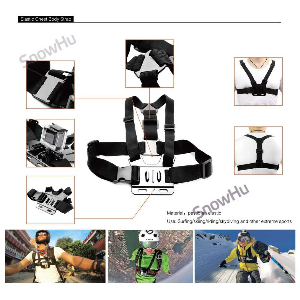 Bộ phụ kiện máy ảnh hành trình GoPro Xiaomi Yi - GS41 OMCSDIXX | BigBuy360 - bigbuy360.vn