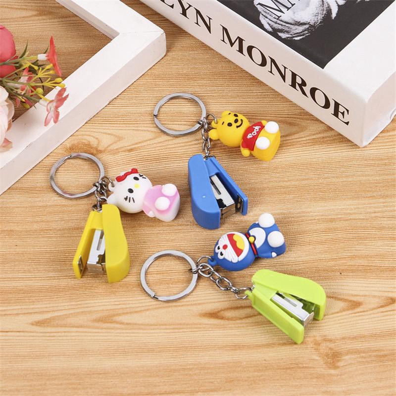 Đồ bấm giấy mini💓FREESHIP💓Móc khóa bấm ghim kèm gấu, thiết kế nhỏ gọn, đẹp, tiện dụng. 8436