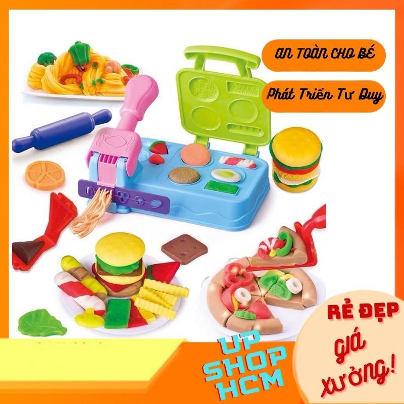 Bộ Đồ Chơi Máy Làm Kem Ice cream, Mì, Bún,... Bằng Đất Nặn Đầy Màu Sắc Sống Động An Toàn Luyện Khéo Tay Cho Bé