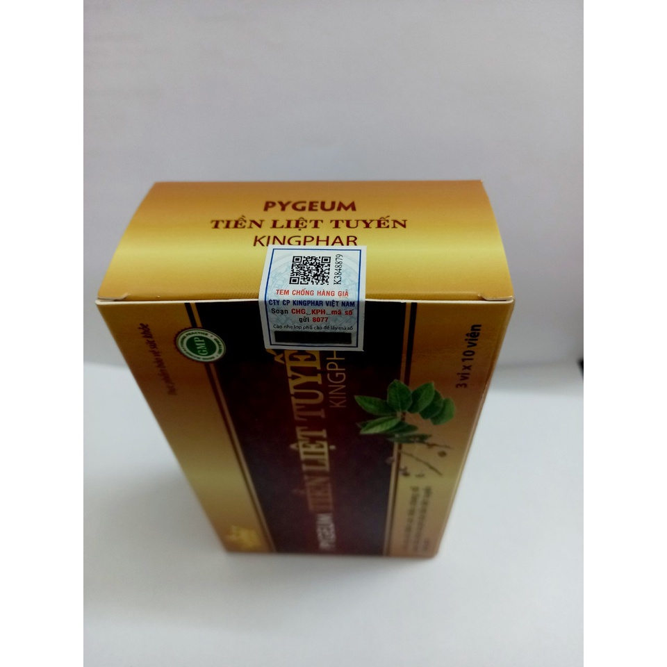 Viên uống Pygeum Tiền liệt tuyến Kingphar -giảm tăng sinh tuyến tiền liệt ,u xơ và phì đại tuyến tiền liệt.