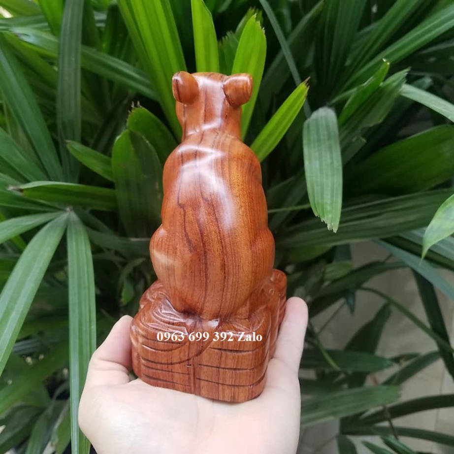 Tượng con chuột gỗ hương