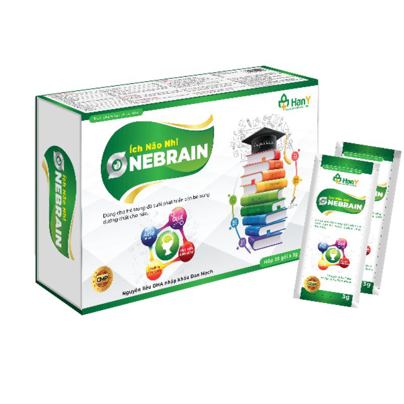 Combo Cốm bổ não Ích não nhi Brain DHA phát triển trí não thông minh ở trẻ
